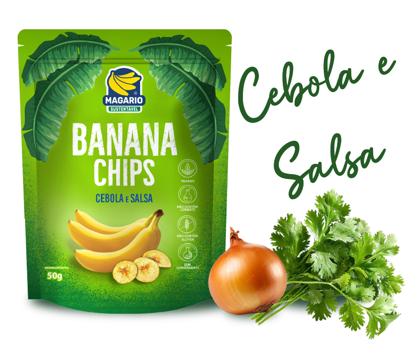 Banana Chips Cebola e Salsa
