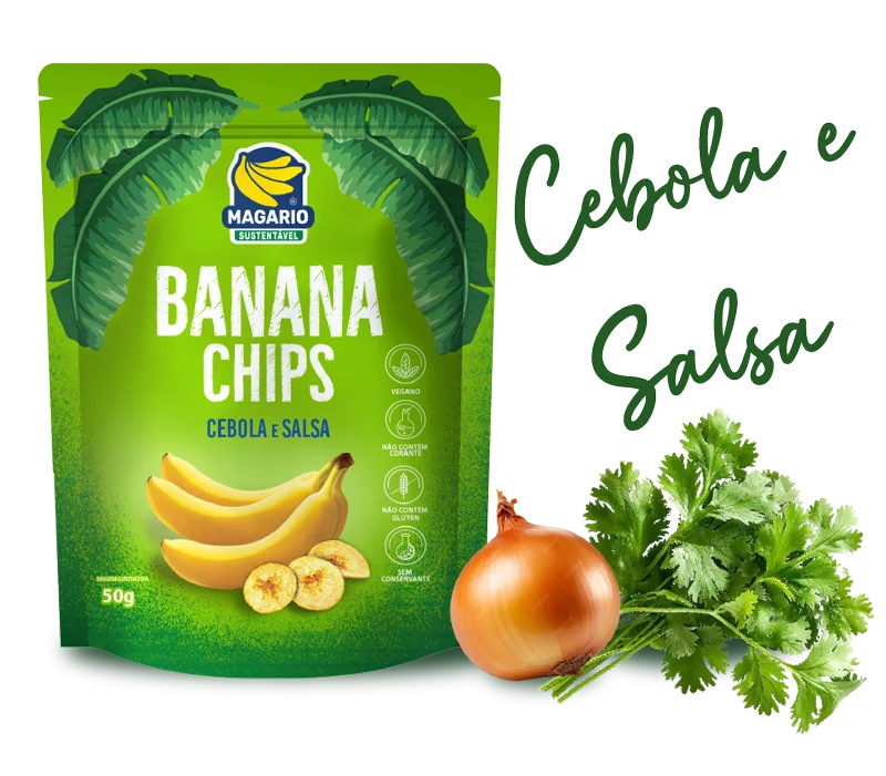 Banana Chips Cebola e Salsa
